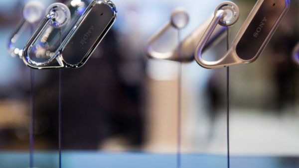The Xperia Ear is an open-ear pair of earphones that lets you listen to whatever is being played on the device they’re connected to as well as hear the world around you. (AFP/Josep Lago)

