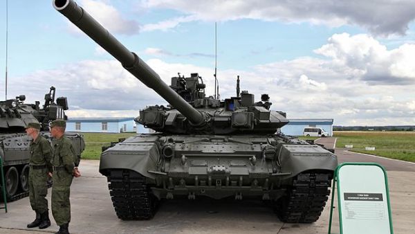 Russia's T-90MS tank, the latest variant in the Kremlin's T-90 series. (Wikimedia Commons)