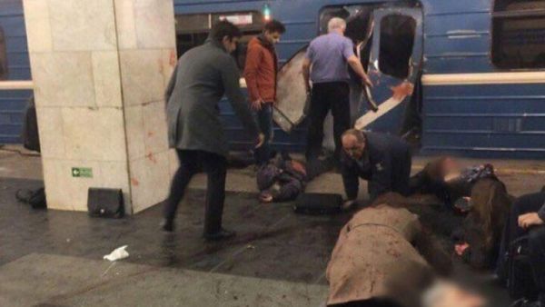 A picture purporting to show the scene of the blast. (Twitter)