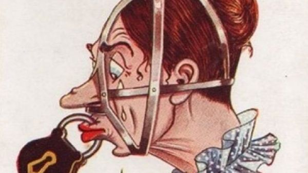 Postcards demonstrating the hostility towards the Suffragette movement (Twitter)