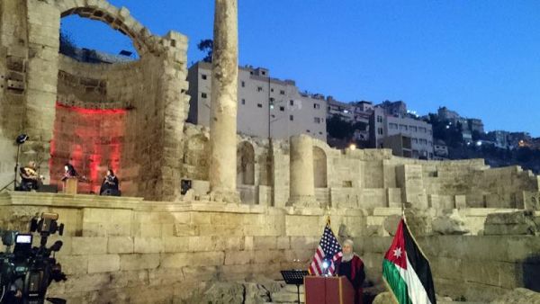 Roman Nymphaeum Park in Jordan (Twitter)