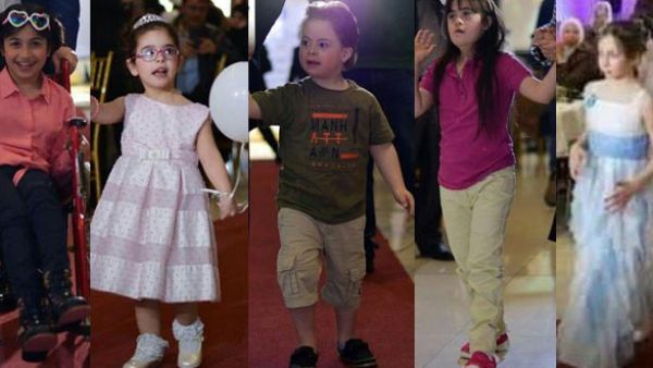 Dozens of children with Down syndrome have participated in a fashion show in the Syrian capital. (Twitter)