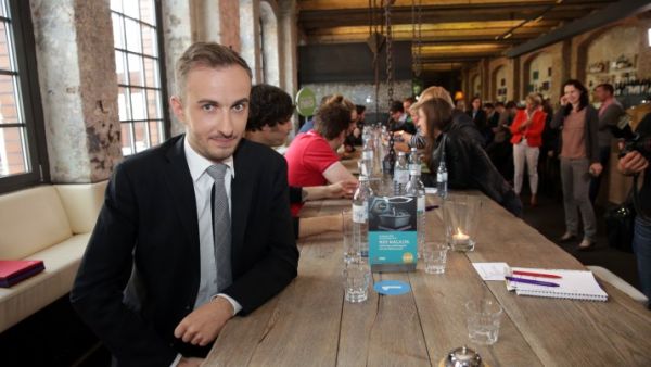 German comedian Jan Boehmermann in Berlin. (AFP/Jörg Carstensen)