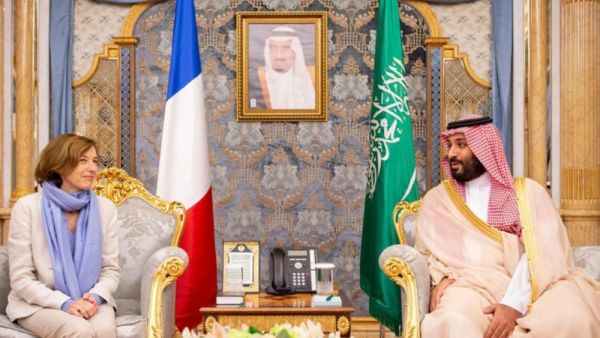  Crown Prince Muhammad Bin Salman, Deputy Premier and Minister of Defense, meets French Minister of Armed Forces Florence Parly in Jeddah (Twitter)