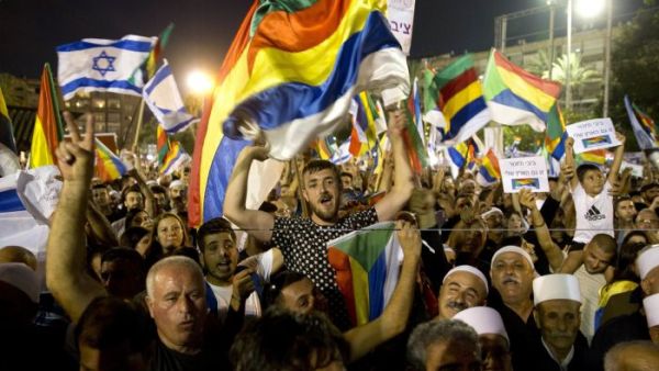 At least 50,000 partake in Druze-led protest against contested nation-state law (Twitter)