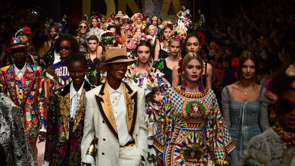 Sheikha Dana Al-Khalifa of Bahrain walked the runway for Dolce and Gabbana at Milan Fashion Week (Twitter)