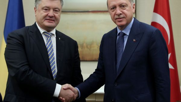 President RT Erdogan and President Petro Poroshenko of Ukraine (Twitter)