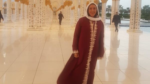 Miri Regev visits the Sheikh Zayed Mosque in Abu Dhabi (Twitter)