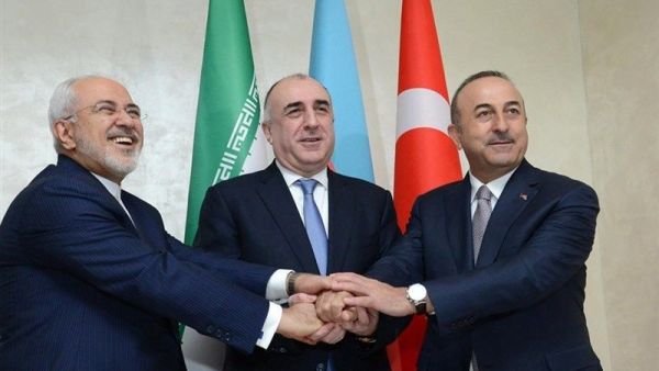 Foreign ministers of Iran, Turkey and the Republic of Azerbaijan held a trilateral meeting in the Turkish city of Istanbul  (Twitter)