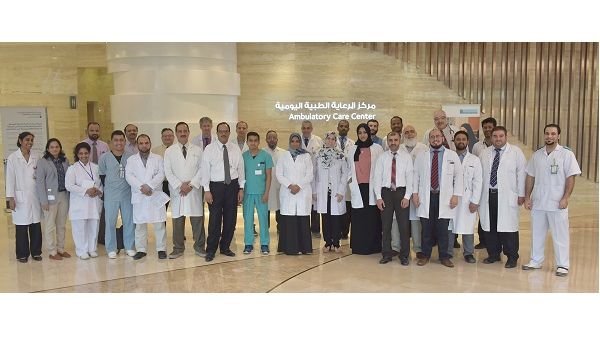 Dr. Saad Al Kaabi and the digestive (GI liver disease and endoscopy team at the Ambulatory Care Centerli