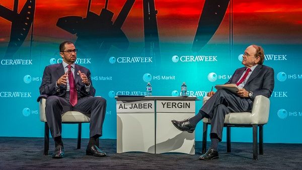 Dr. Sultan Ahmed Al Jaber, UAE Minister of State and ADNOC Group CEO, speaking at CERAWeek. Dr. Sultan Ahmed Al Jaber, UAE Minister of State and ADNOC Group CEO, speaking at CERAWeek.