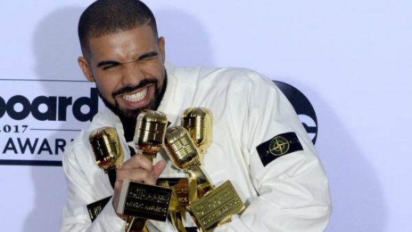 The rapper has filmed a video for his recently-released God's Plan album at Miami Senior High.
 (Source: Jim Ruymen/UPI)
