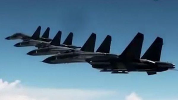 Military jets featured in Chinese new year video message to Taiwan as it calls for reunification (Twitter)