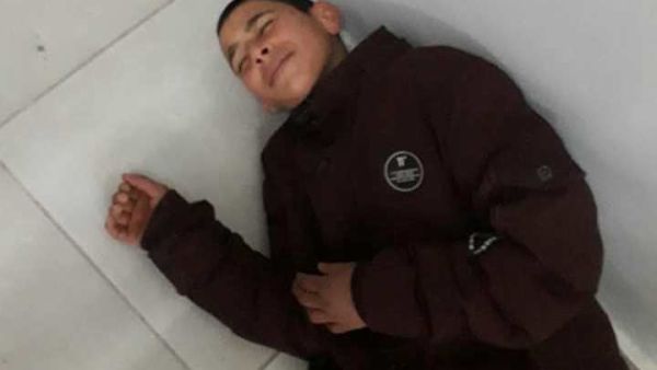 Palestinian student were injured after Israeli forces shower their school with tear gas (Twitter)