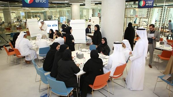 25 young adults take part in discussions and workshops to explore the future without oil and gas, mobility, service delivery and career aspirations.