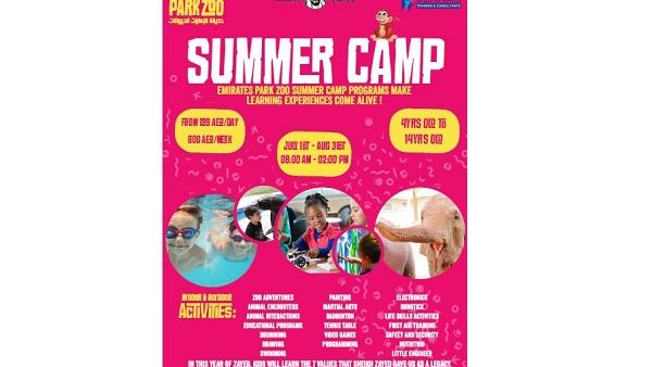 Emirates Park Zoo & Resort's summer camp program consists of a variety of entertainment for children between the ages of four to fourteen years old.