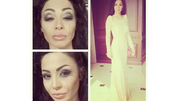 Dolly Shahine shakes in her boots after getting punk'd by celebrity prankster Ramez Galal! (Facebook)