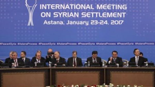 جانب من المشاركين في محادثات سوريا في استانة
