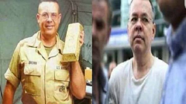 صورة للقس الأميركي المحتجز بتركيا خلال مشاركته في غزو العراق 
