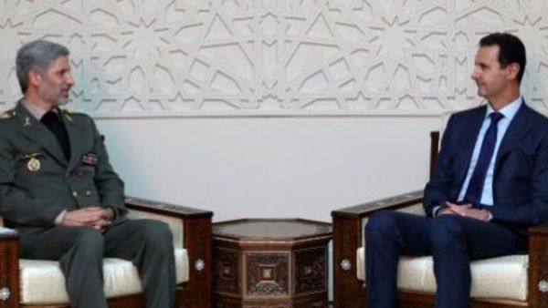 الرئيس السوري بشار الاسد يستقبل وزير الدفاع الايراني أمير حاتمي في دمشق
