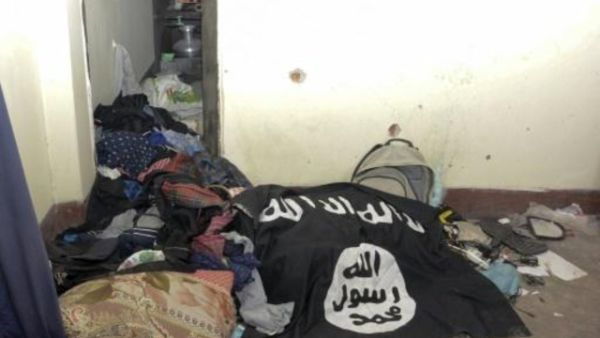 صورة وزعتها الشرطة البنغلادشية للمنزل حيث قتل المسلحون الاسلاميون
