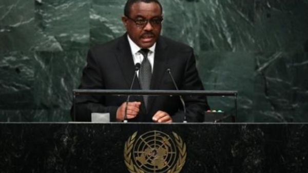 رئيس وزراء اثيوبيا هايله مريم ديسالين في الجمعية العامة للامم المتحدة في نيويورك

