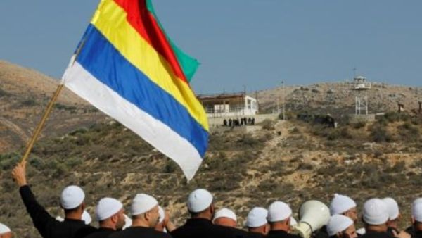 دروز من بلدة مجدل شمس في الجولان السوري المحتل
