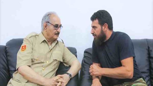 المشير حفتر بالمطلوب محمود الورفلي
