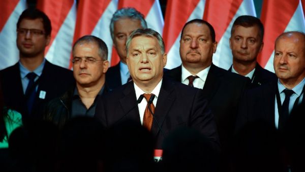 Hungarian Prime Minister Viktor Orban suffered a blow in his referendum against the EU's migrant quota plan after he failed to rally enough votes to reach the required 50 percent turnout, according to the first polls from the ruling Fidesz party. (AFP/Attila Kisbenedek)
