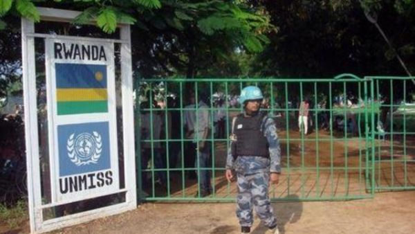 معسكر لبعثة الأمم المتحدة لحفظ السلام في جوبا

