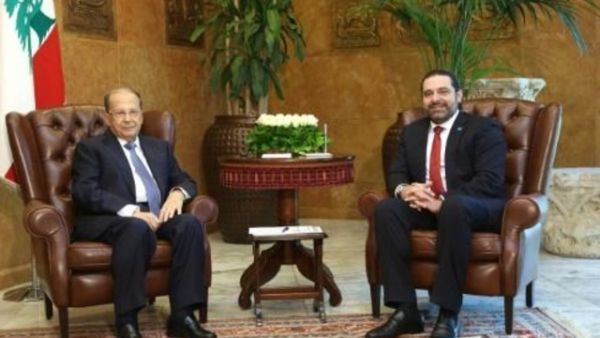 عون يلتقي الحريري في بعبدا

