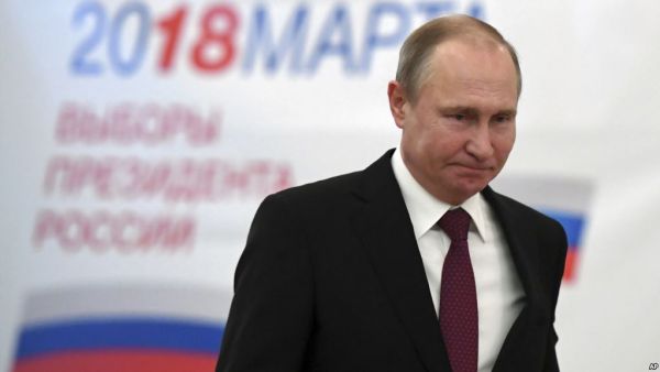 بوتين يفوز بانتخابات الرئاسة الروسية بنسبة 70% من الاصوات