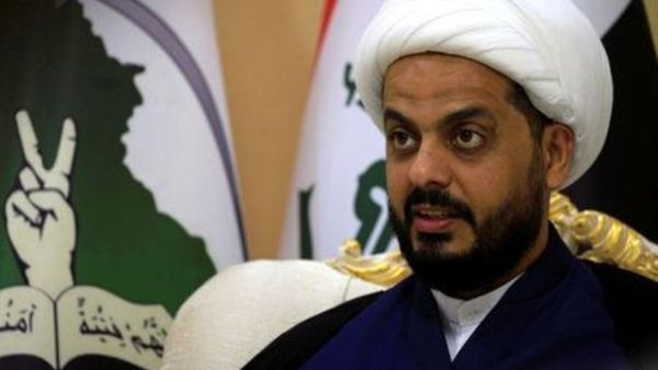 قيس الخزعلي قائد فصيل عصائب أهل الحق
