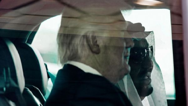 ارشيف/ ترامب والملك سلمان خلال زيارة الاول للسعودية