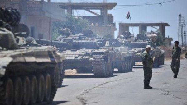 قوات موالية للرئيس السوري بشار الأسد في درعا
