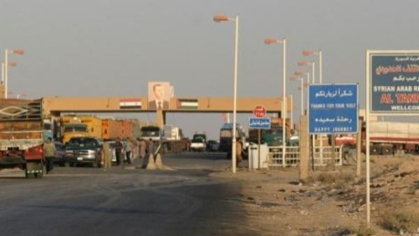 نقطة امنية في معبر التنف الحدودي بين سوريا والعراق
