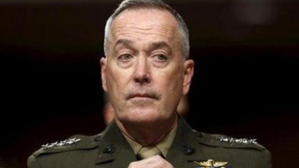 الجنرال جوزيف دنفورد رئيس هيئة الأركان المشتركة للجيش الأمريكي