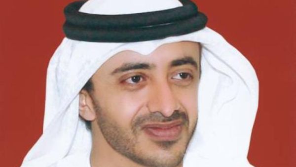 UAE's Foreign Minister is currently in India to enhance the two countries' economic relationship (Courtesy of Gulf News)
