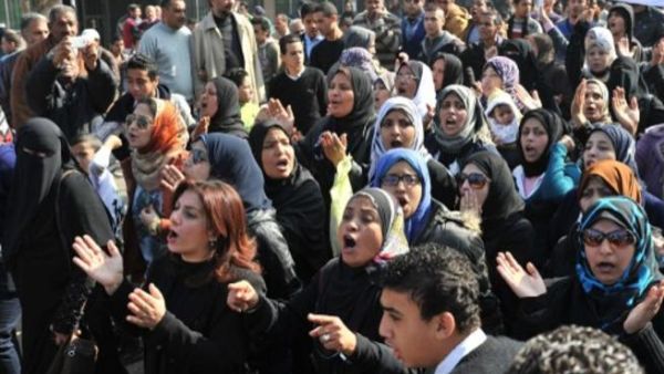 تظاهرة في مدينة بور سعيد ضد حكم الرئيس مرسي/أ.ف.ب