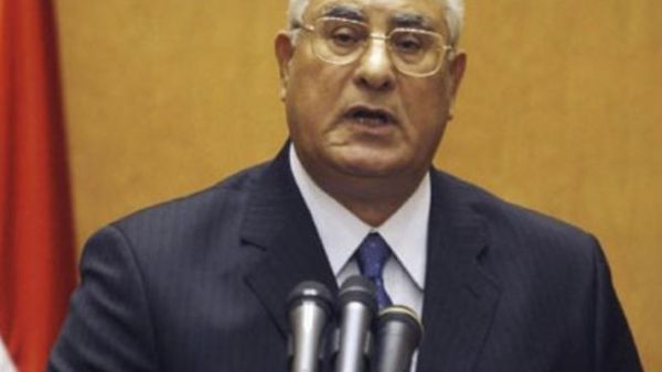 الرئيس المصري المؤقت عدلي منصور