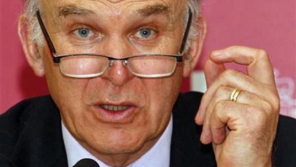 وزير الاعمال البريطاني فينس كيبل.
