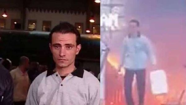 عبد الرحمن كمال، وهو الشخص الذي ظهر في الفيديو وهو يدلق الماء على المحترقين