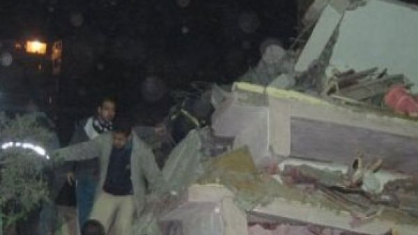  انهيار عقار بمنطقة الساحل، شمال القاهرة