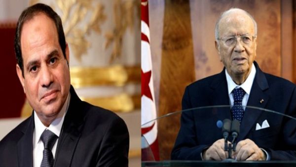 الرئيسان التونسي السبسي والمصري السيسي