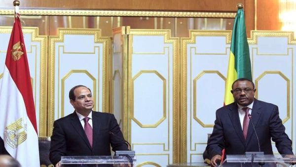 الرئيس المصري عبد الفتاح السيسي ورئيس الوزراء الإثيوبي هيلا ميريام ديسالين