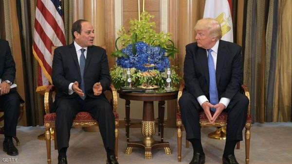 الرئيسان الأميركي ترامب والمصري السيسي