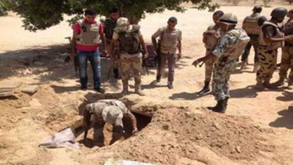  اكتشاف وتدمير 4 فتحات أنفاق على الشريط الحدودي بشمال سيناء