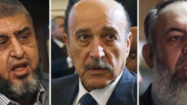  سليمان والشاطر وأبو اسماعيل خارج السباق الرئاسي 