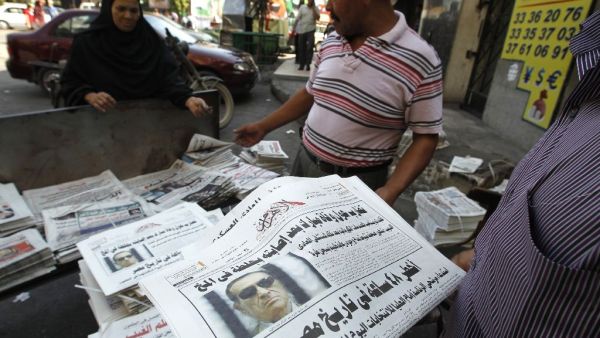 Egypt accuses the Qatar-based broadcaster of supporting the outlawed Muslim Brotherhood. (AFP/Mohammed Abed)