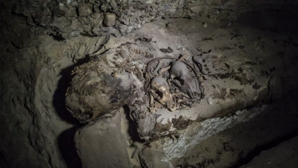 One of the 17 mummies discovered in Egypt last month (Khaled Desouki/AFP)